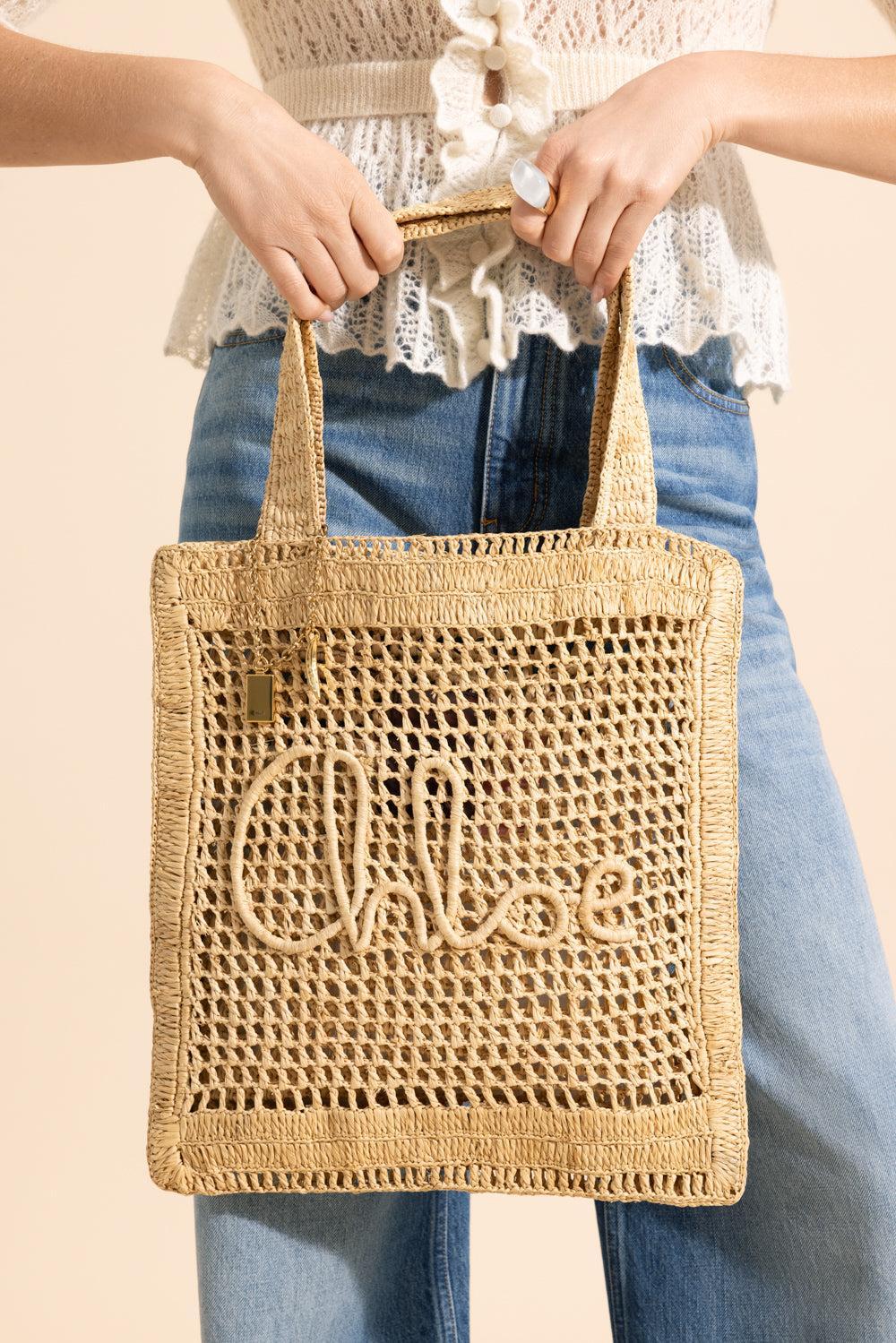 Summer Bandana Tote Bag - Hot Sand-BROWN-HANDBAGTOTES-CHLOÉ