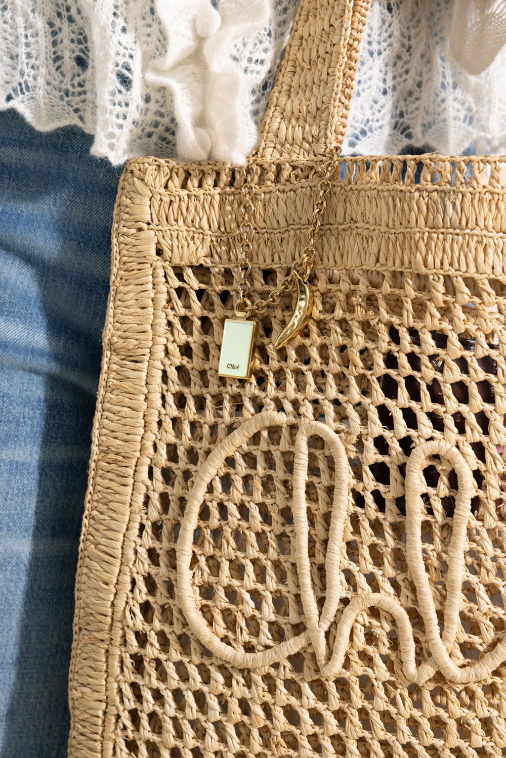 Summer Bandana Tote Bag - Hot Sand-BROWN-HANDBAGTOTES-CHLOÉ