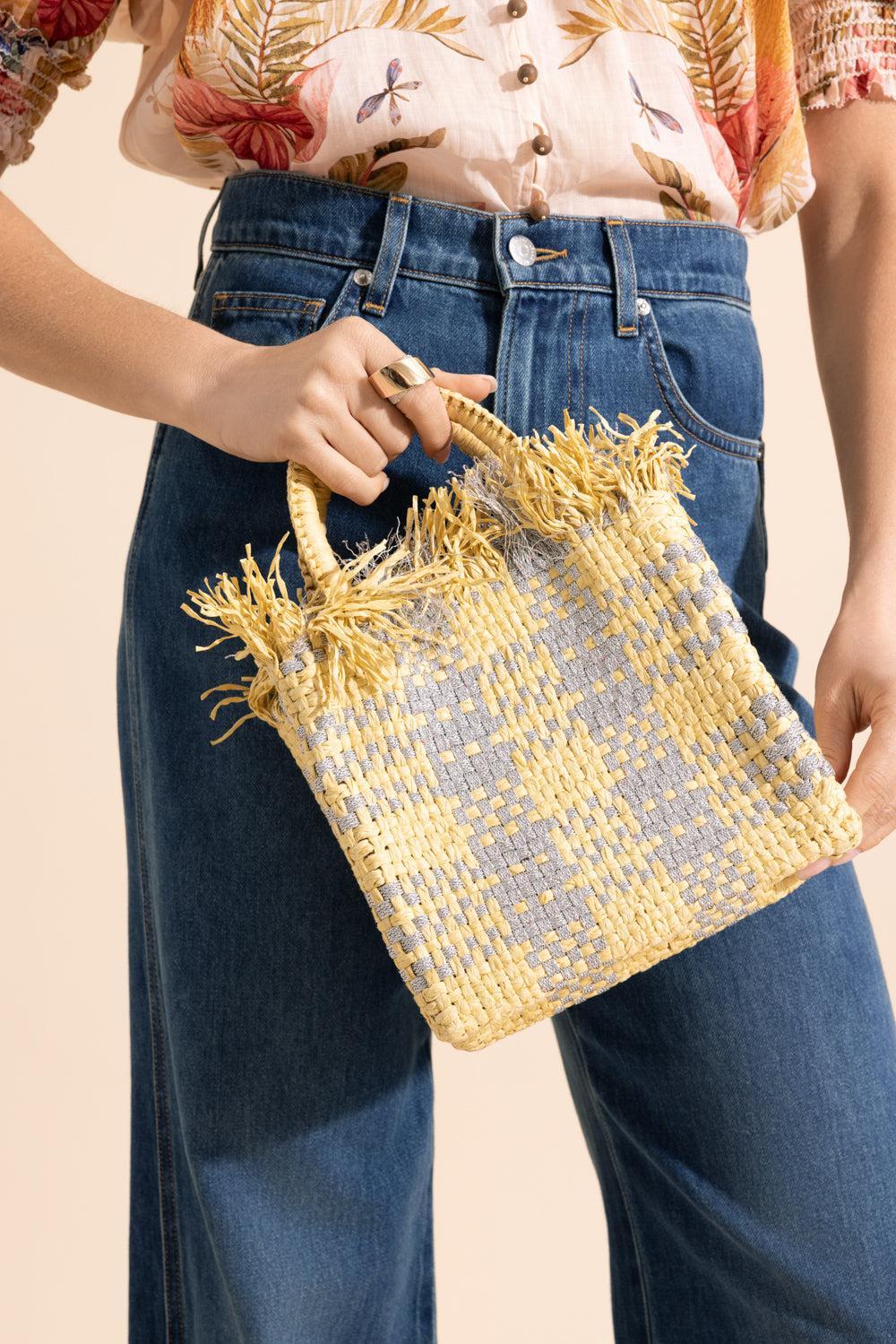 Check Mate Mini Bag-BROWN-HANDBAGTOP HANDLE-PAMELA MUNSON