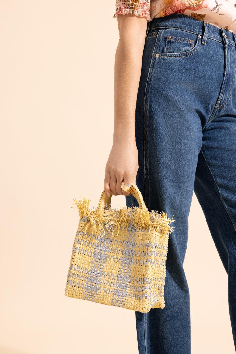 Check Mate Mini Bag-BROWN-HANDBAGTOP HANDLE-PAMELA MUNSON