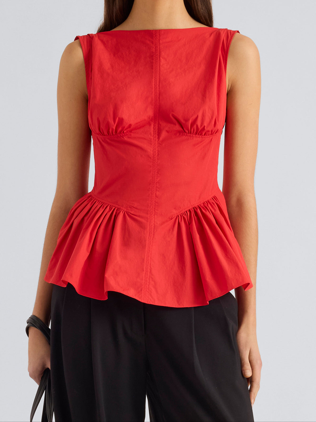 Hazel Sleeveless Peplum Top