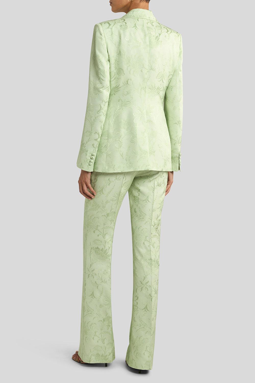 Fitted Jacket With Peak Lapel-LT GREEN-42-CLOTHINGJACKETBLAZERS-ETRO