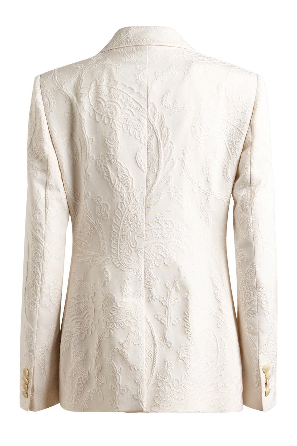 Fitted Peak Lapel Jacket-IVORY-36-CLOTHINGJACKETBLAZERS-ETRO