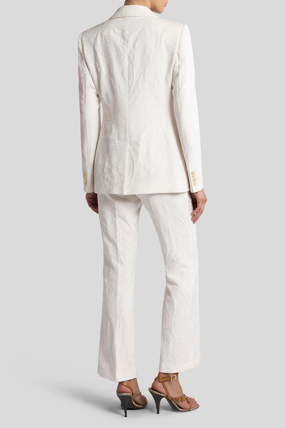 Fitted Peak Lapel Jacket-IVORY-36-CLOTHINGJACKETBLAZERS-ETRO