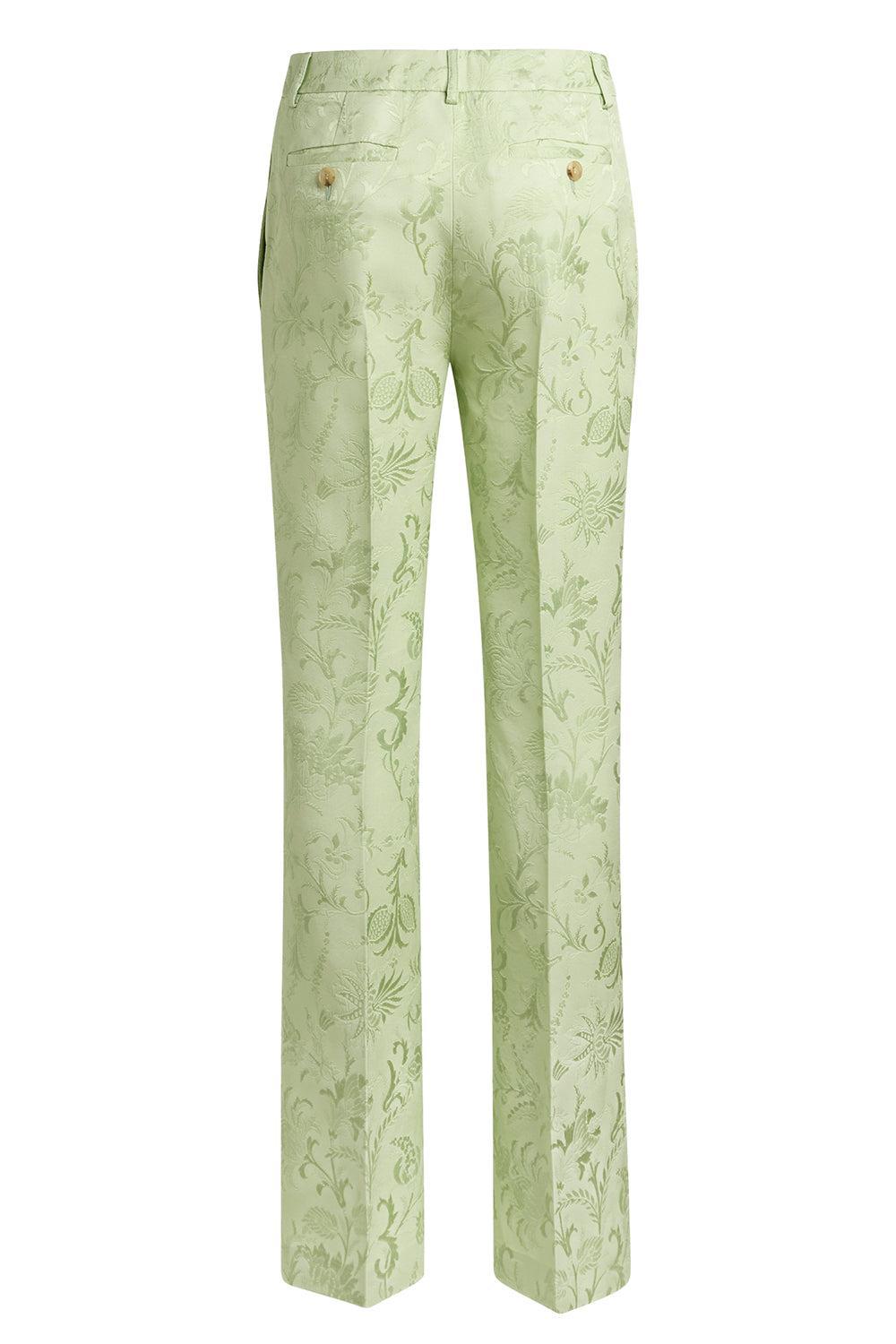 Full-Length Bootcut Trousers-LT GREEN-42-CLOTHINGPANTSLIM FIT-ETRO