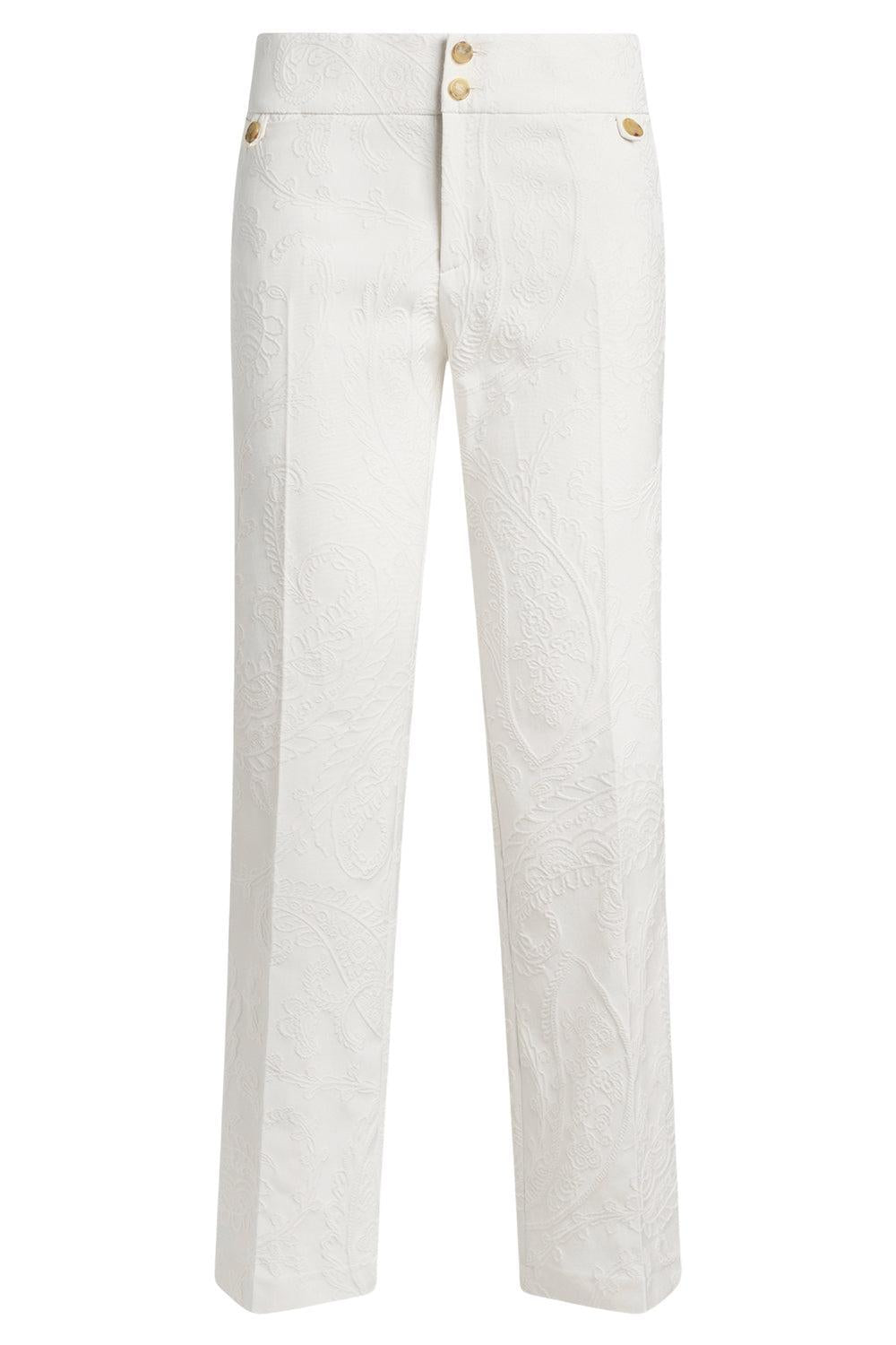 Embroidered Crop Trousers-IVORY-36-CLOTHINGPANTCROPPED-ETRO