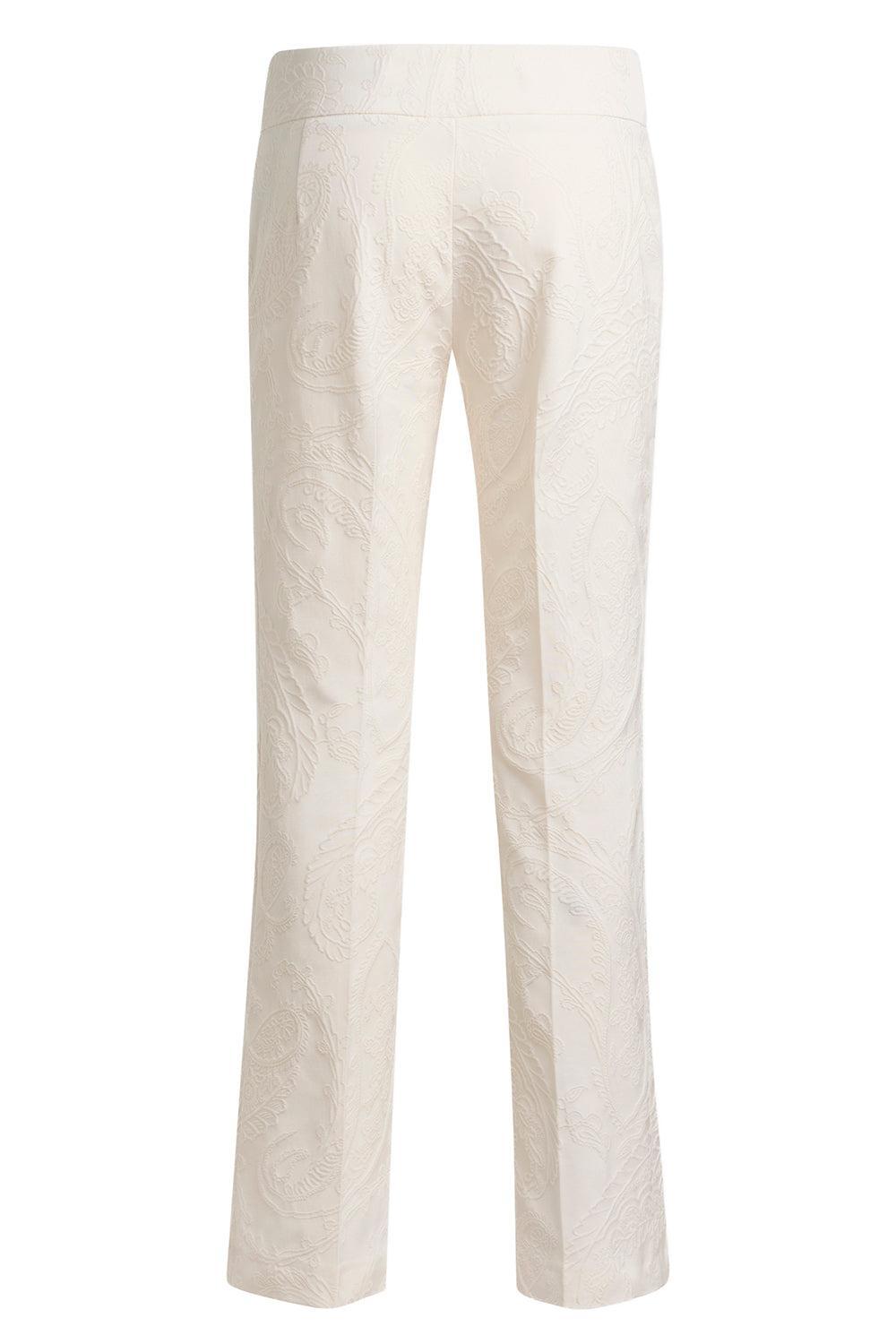 Embroidered Crop Trousers-IVORY-36-CLOTHINGPANTCROPPED-ETRO