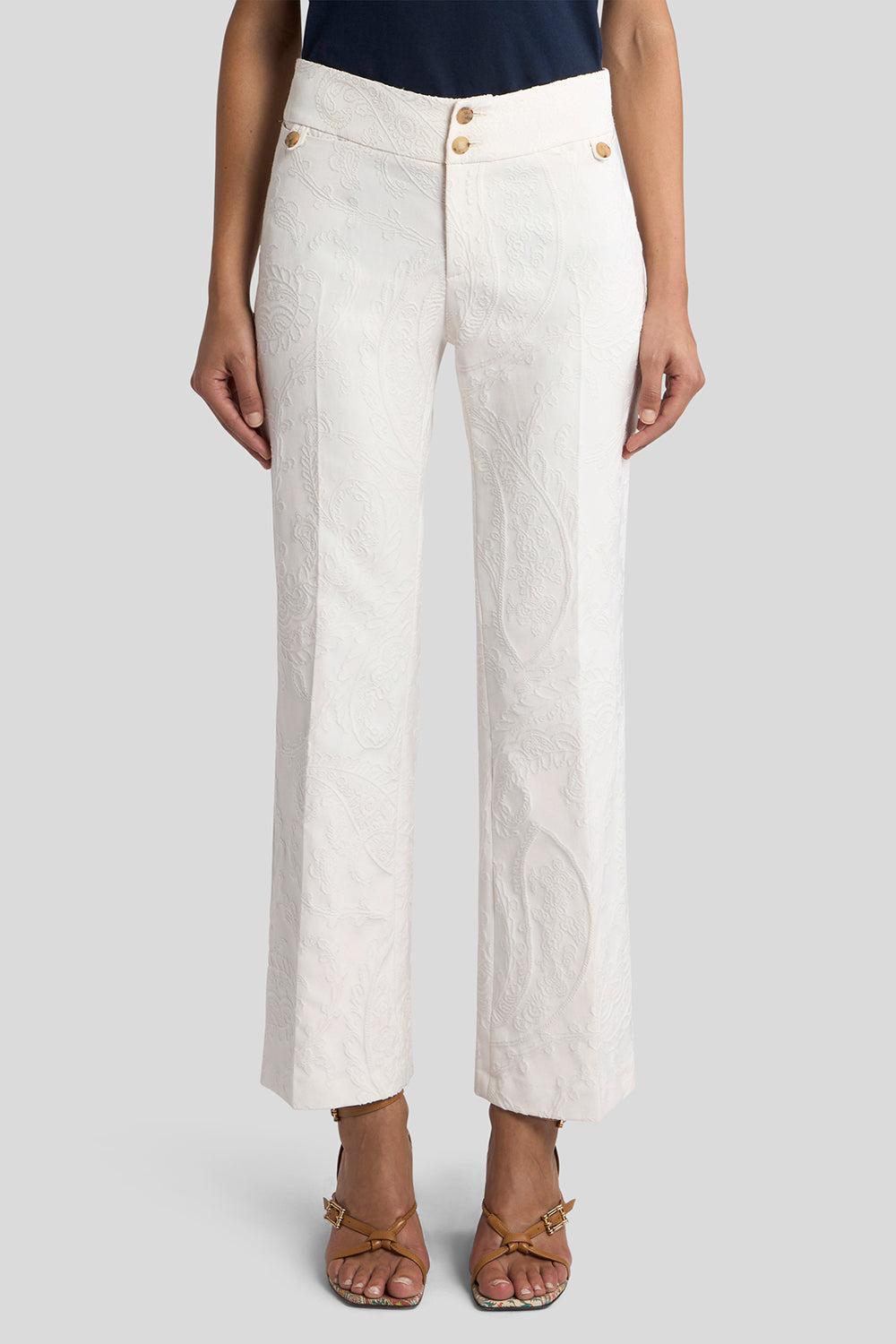 Embroidered Crop Trousers-IVORY-36-CLOTHINGPANTCROPPED-ETRO