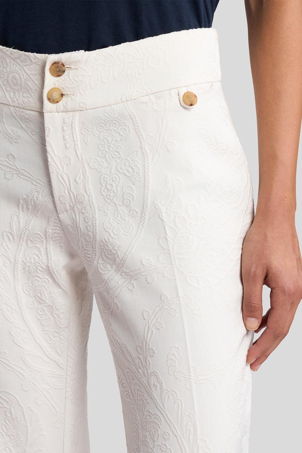 Embroidered Crop Trousers-IVORY-36-CLOTHINGPANTCROPPED-ETRO