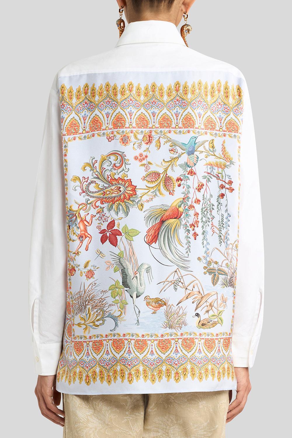 Loose Fit Printed Shirt-WHITE-38-CLOTHINGTOPBLOUSE-ETRO