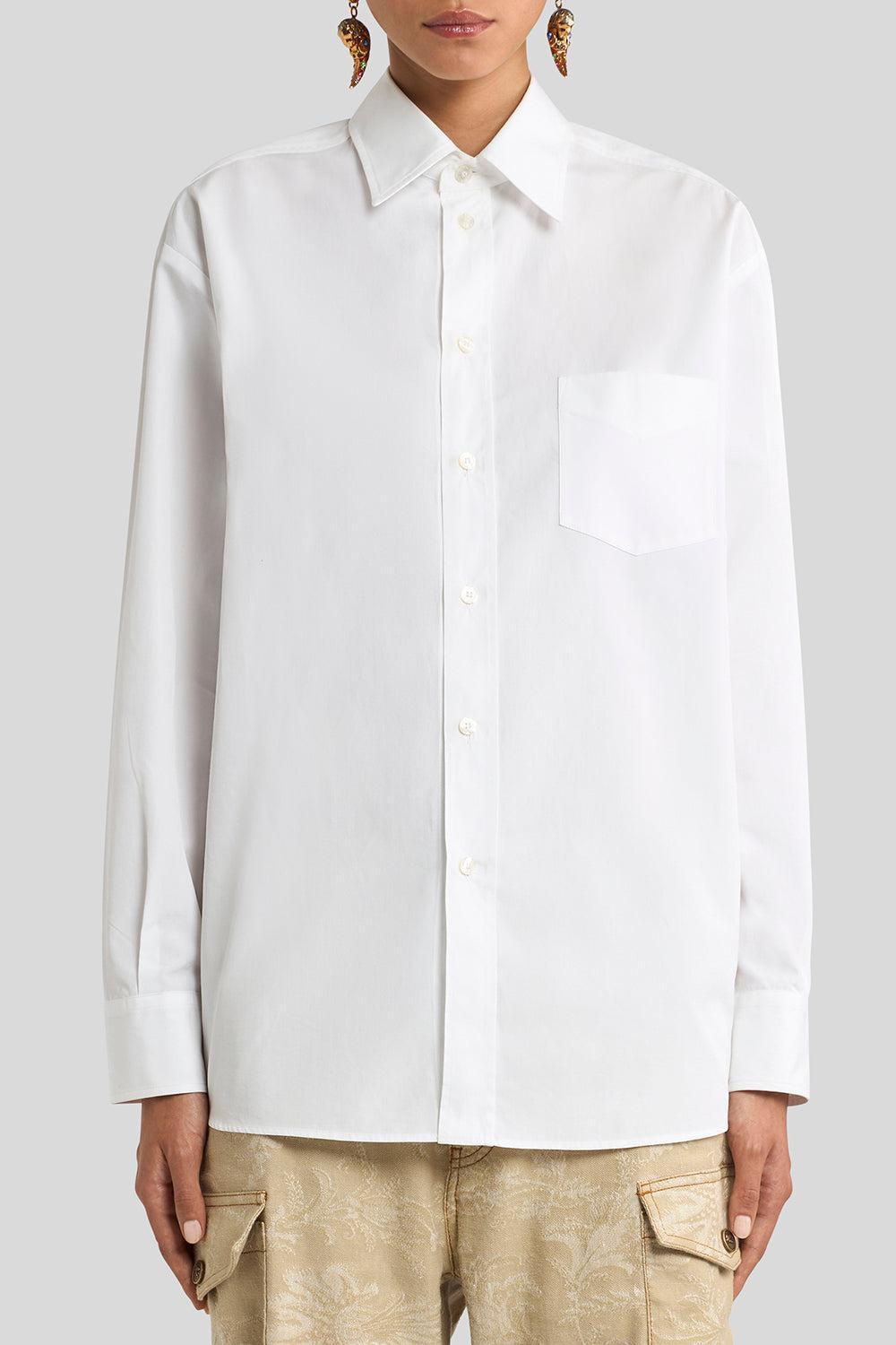 Loose Fit Printed Shirt-WHITE-38-CLOTHINGTOPBLOUSE-ETRO