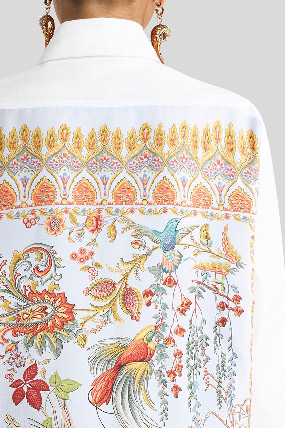 Loose Fit Printed Shirt-WHITE-38-CLOTHINGTOPBLOUSE-ETRO