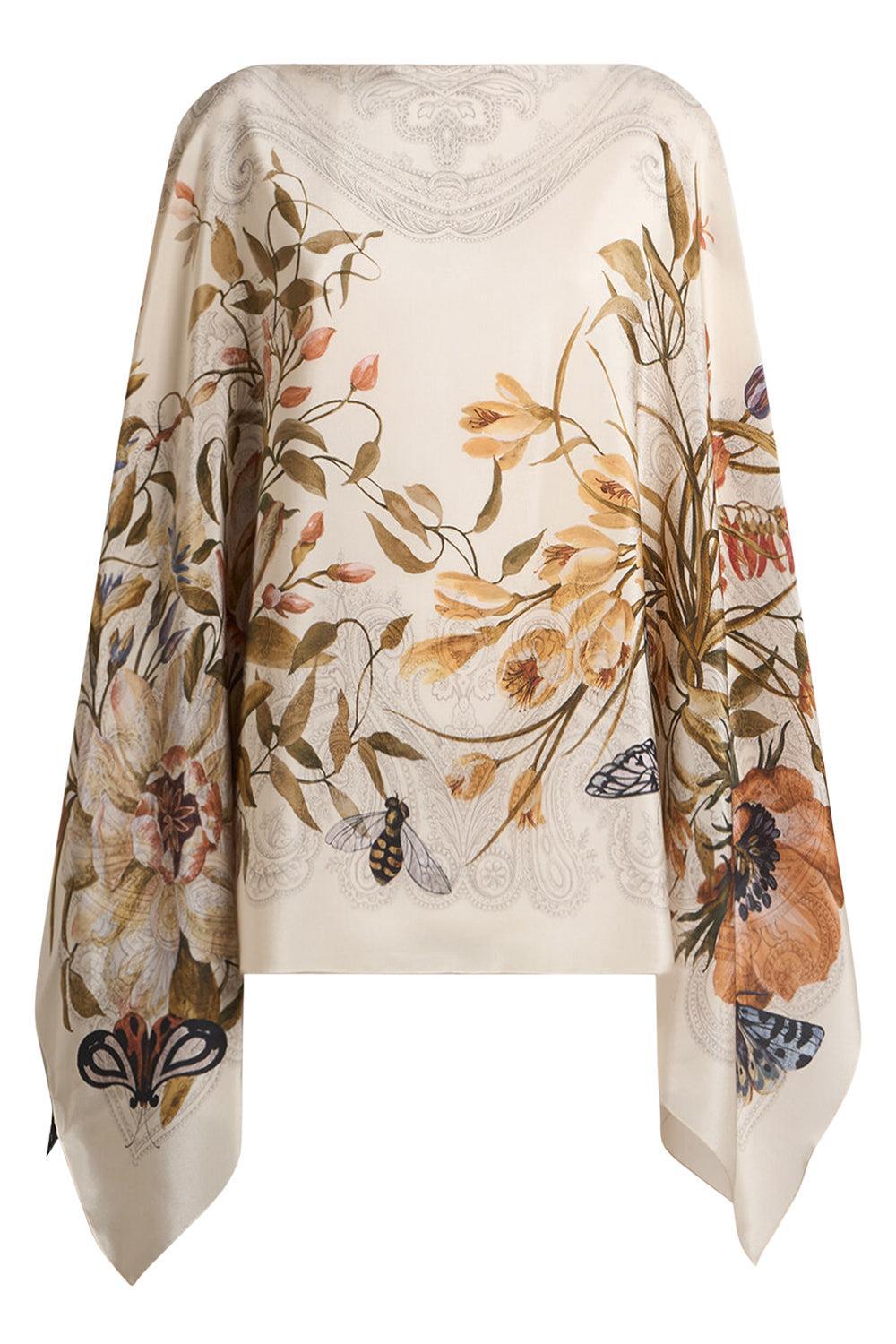 Poncho Blouse-MULTIBGE-O/S-CLOTHINGTOPPONCHO-ETRO