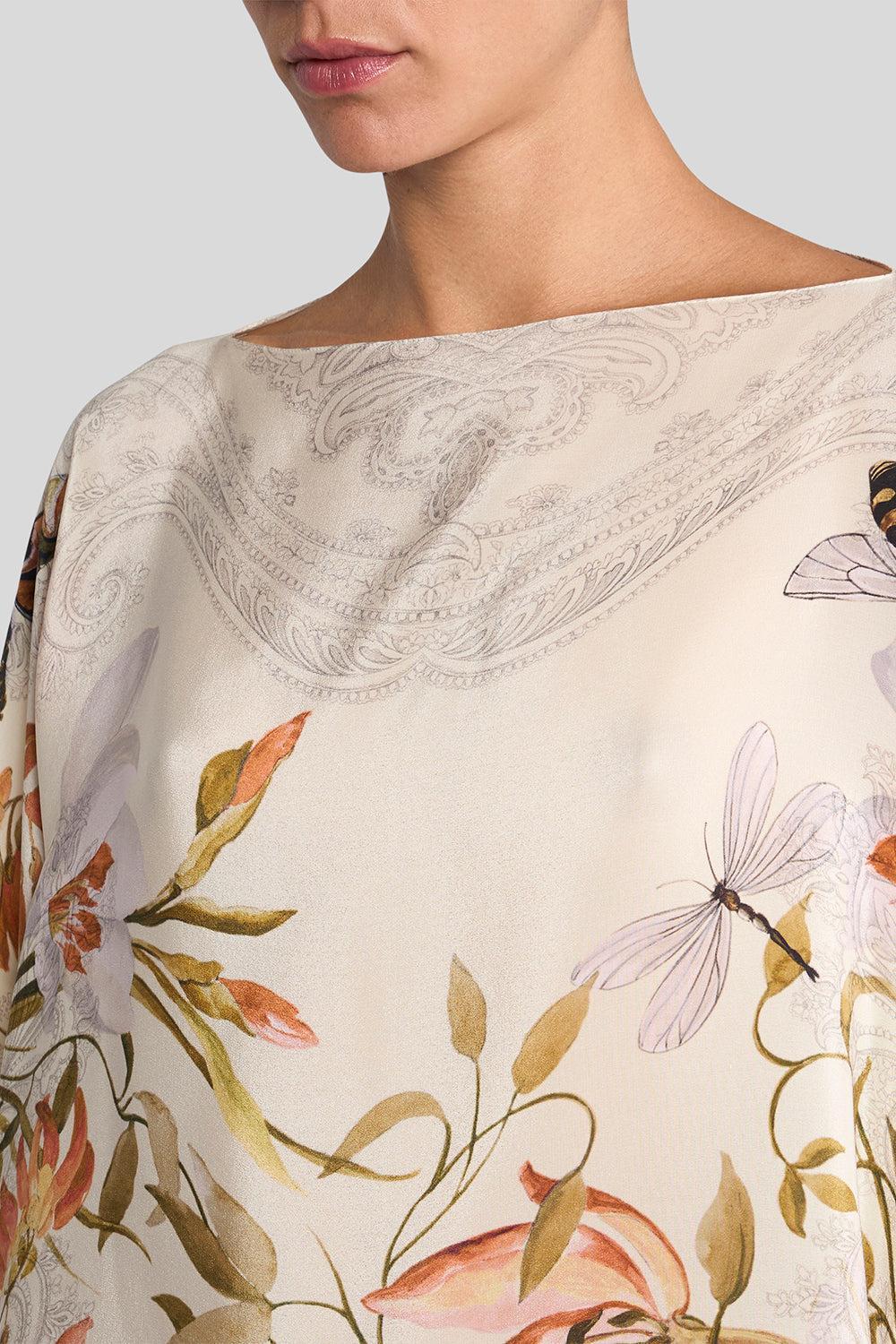 Poncho Blouse-MULTIBGE-O/S-CLOTHINGTOPPONCHO-ETRO