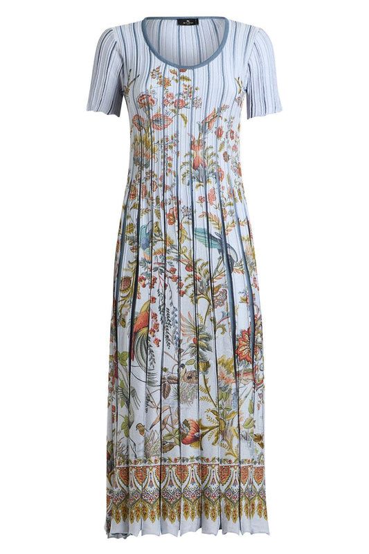 Printed Knit Maxi Dress-MULTIBLU-38-CLOTHINGDRESSCASUAL-ETRO