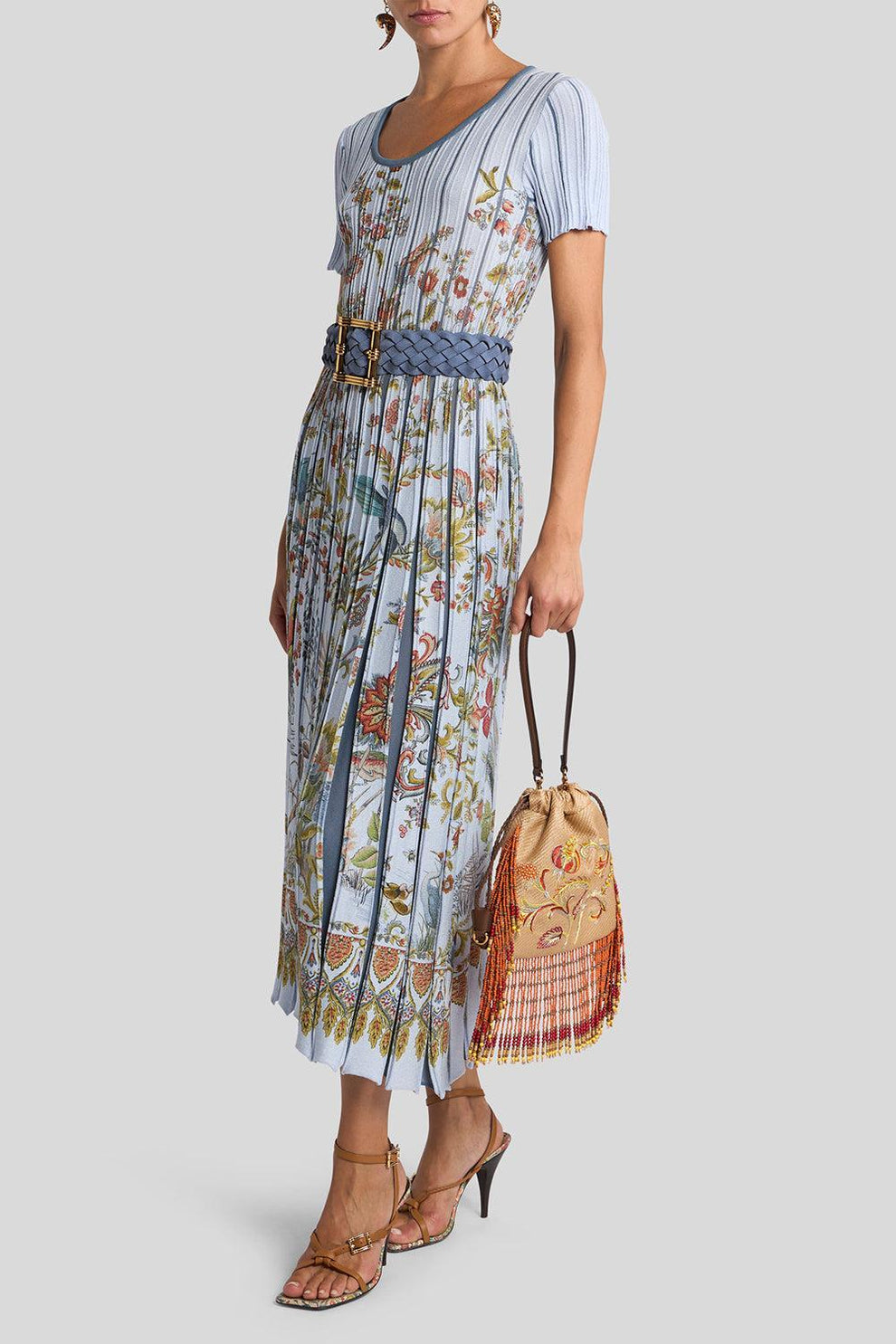etro knit dress Printed Maxi gilli dresses Women's size:8 This long Lunch Dresses for Stylish
