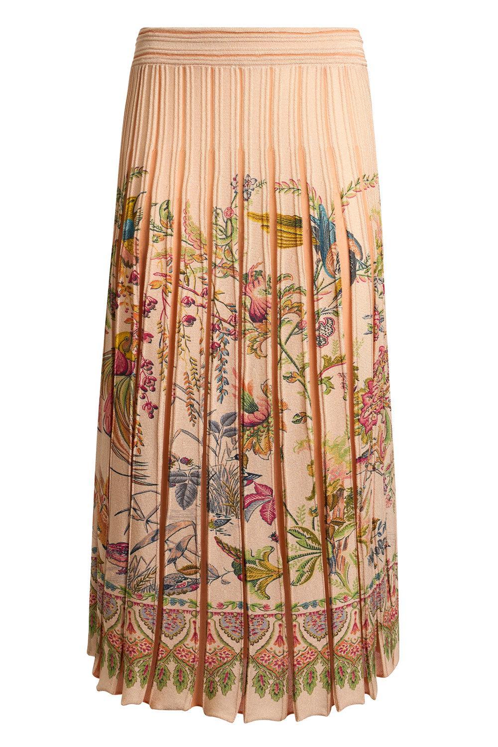 Knee-Length Knit Skirt-MULTIPNK-38-CLOTHINGSKIRTMIDI-ETRO
