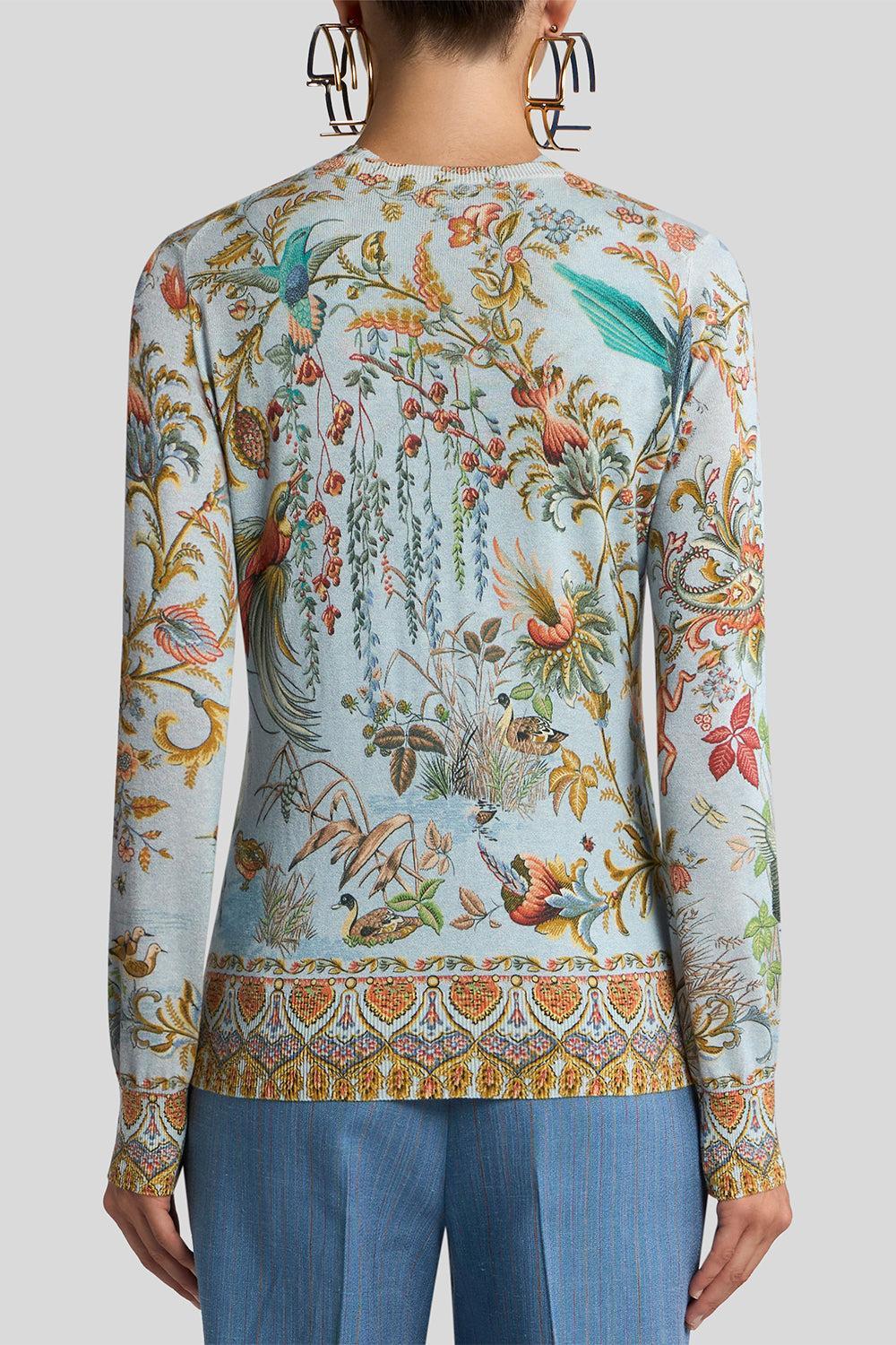 Printed Slim Fit Cardigan-MLTLTBLU-38-CLOTHINGTOPCARDIGAN-ETRO