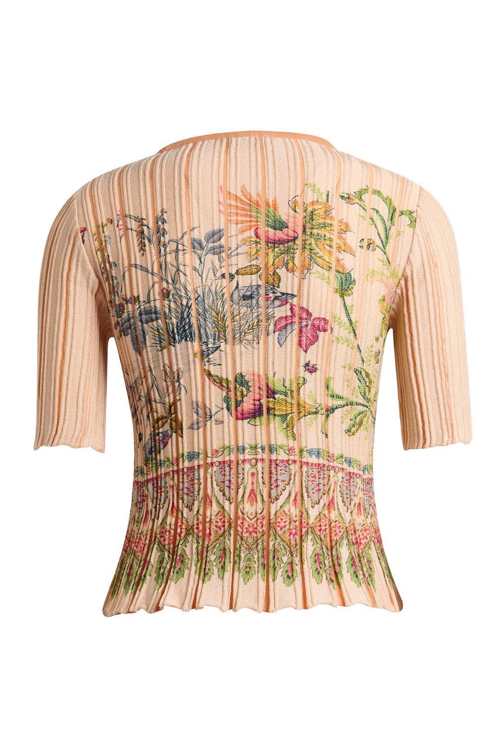 Knit Pleading Crop Top-MULTIPNK-38-CLOTHINGTOPKNITS-ETRO
