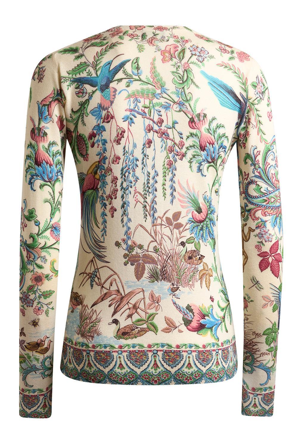 Printed Long Sleeve Sweater-MULTI-38-CLOTHINGTOPSWEATER-ETRO