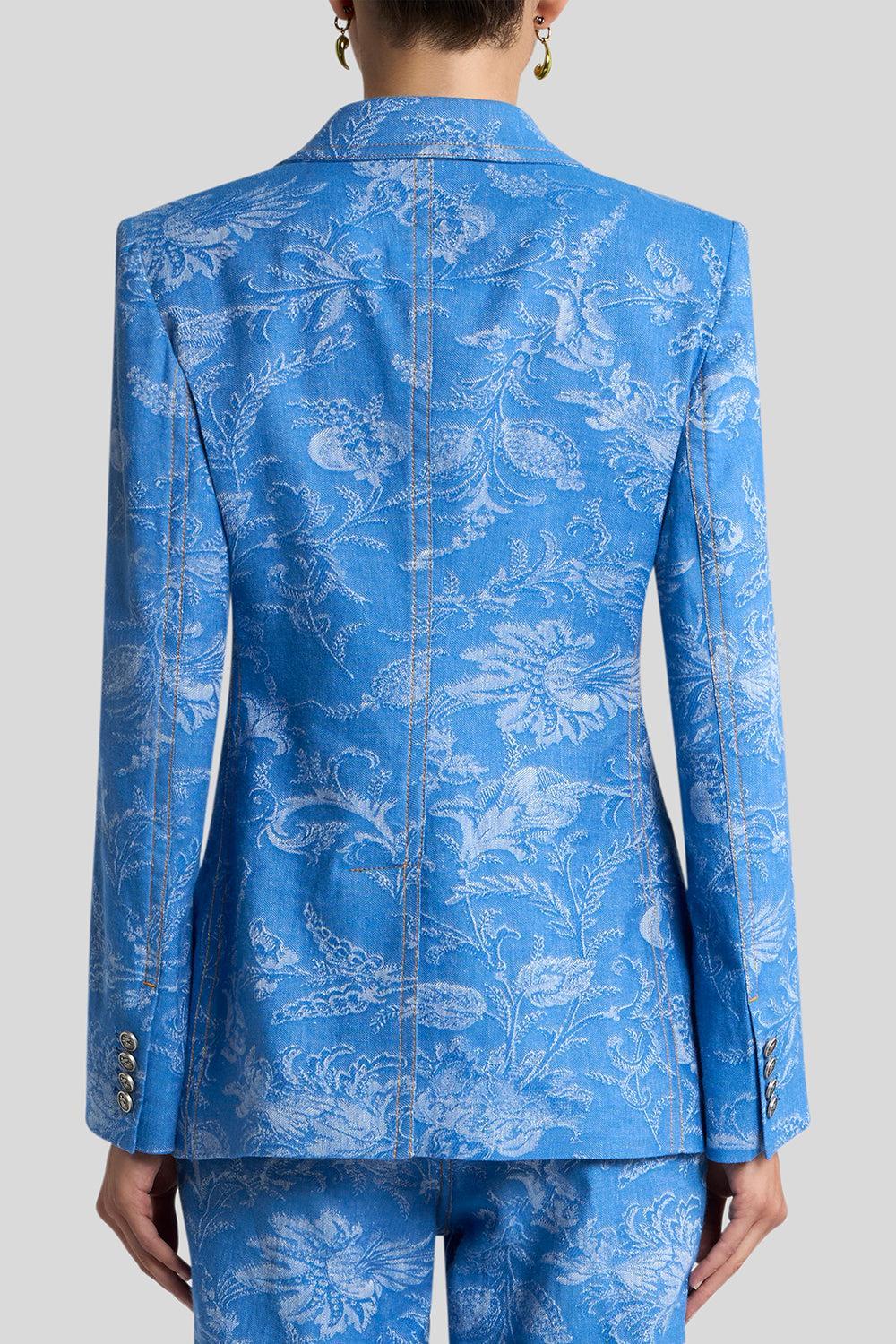 Fitted Denim Jacket-DENIM-40-CLOTHINGJACKETBLAZERS-ETRO