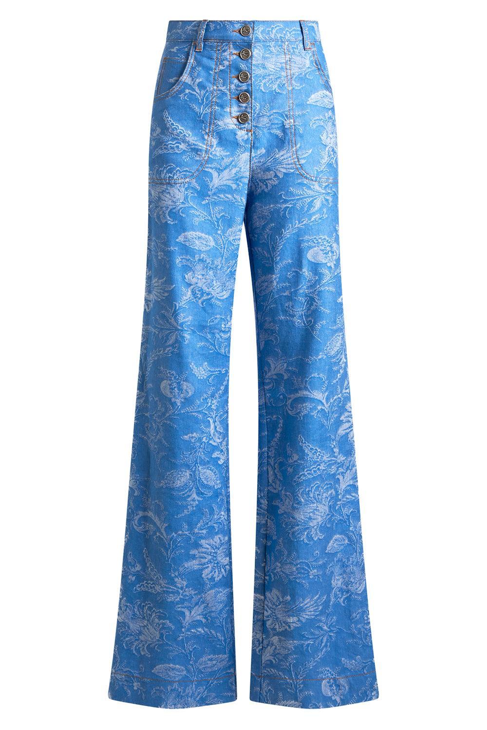 Cropped Print Brocade Trousers-BLUE MULTI-38-CLOTHINGPANTCROPPED-ETRO