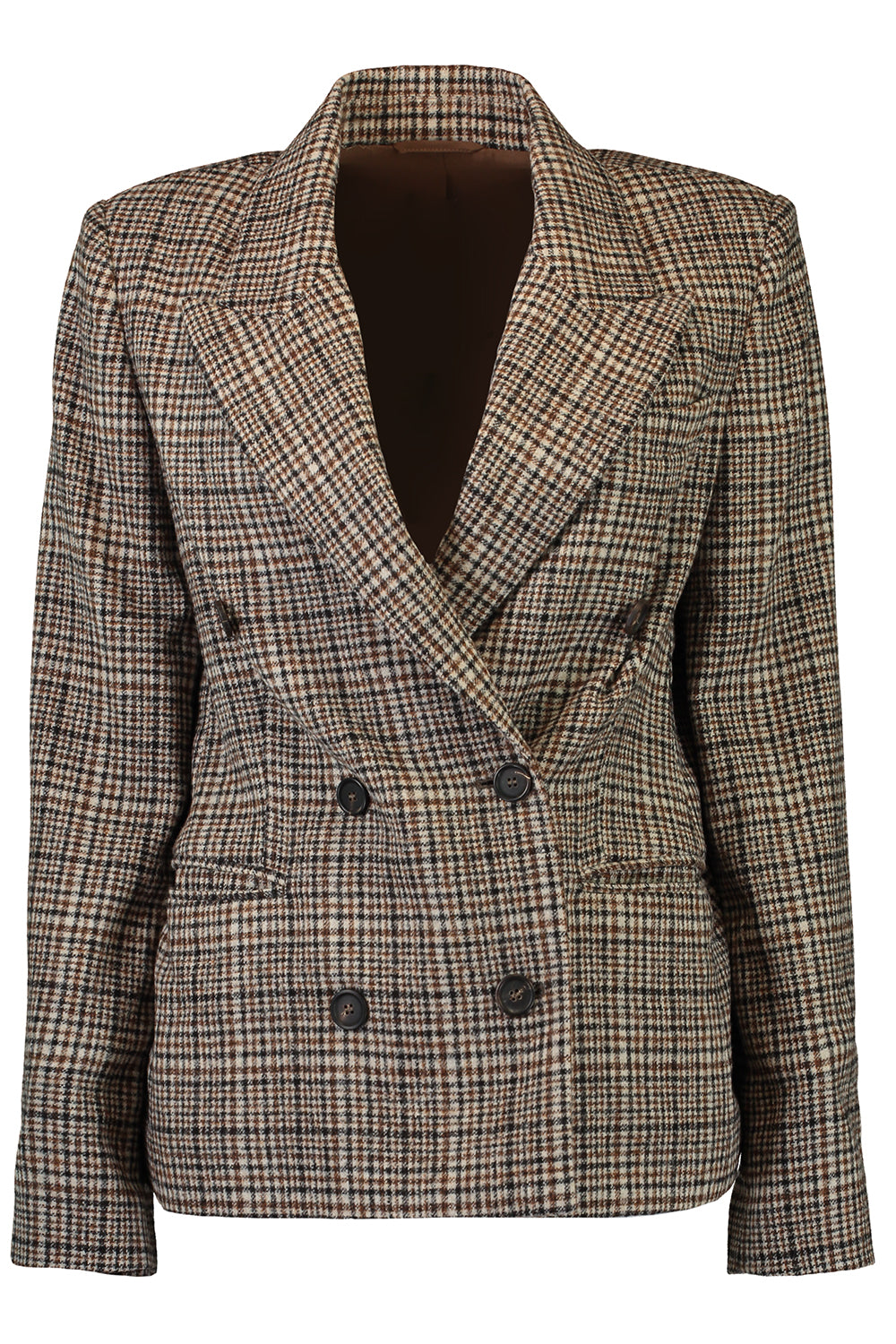 Check Print Suit Jacket