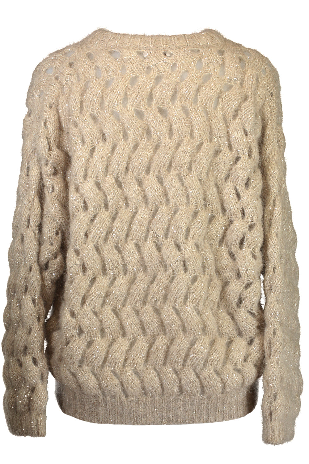 Dazzling Zigzag Cable Sweater
