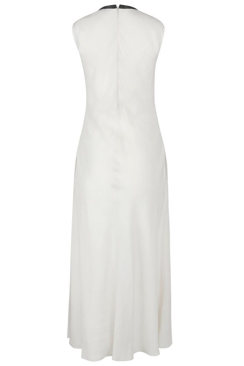 Fluid Linn Dress - Panna-CREAM-XS-CLOTHINGDRESSCASUAL-BRUNELLO CUCINELLI