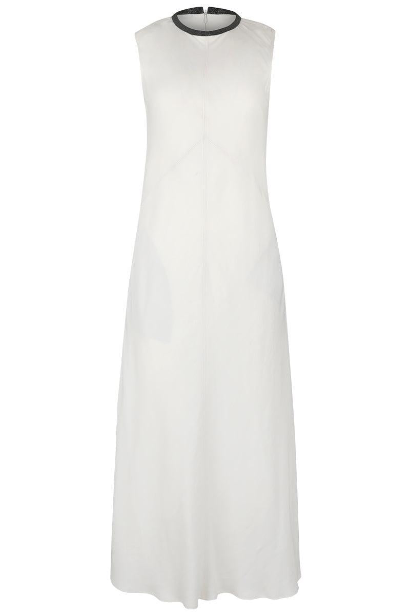 Fluid Linn Dress - Panna-CREAM-XS-CLOTHINGDRESSCASUAL-BRUNELLO CUCINELLI