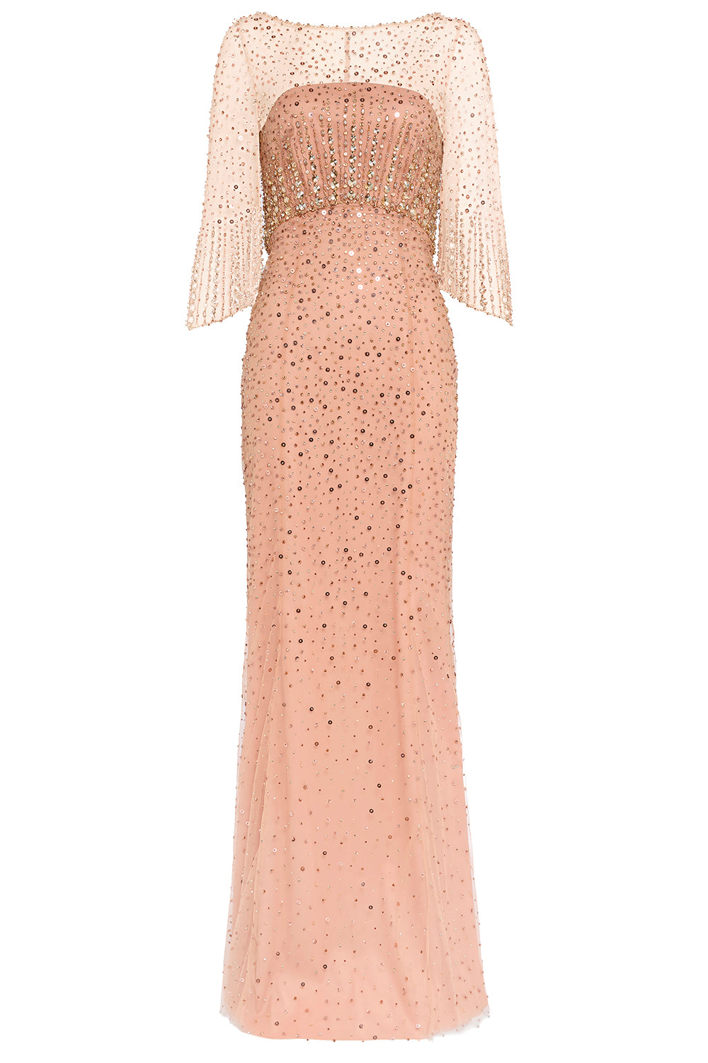 Kiya Beaded Crystal Gown