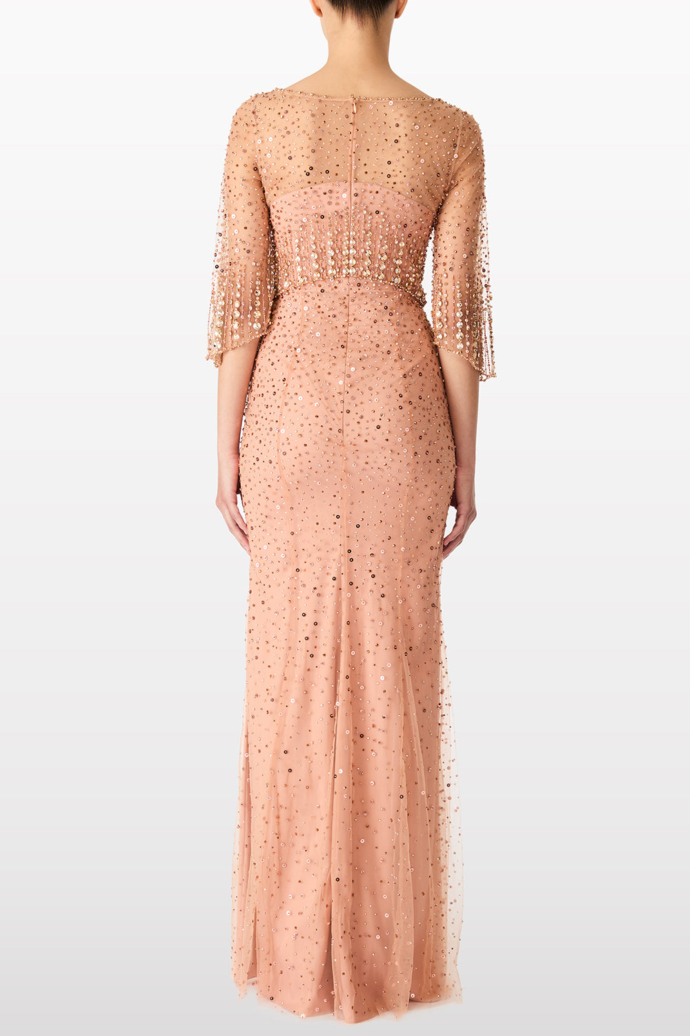 Kiya Beaded Crystal Gown
