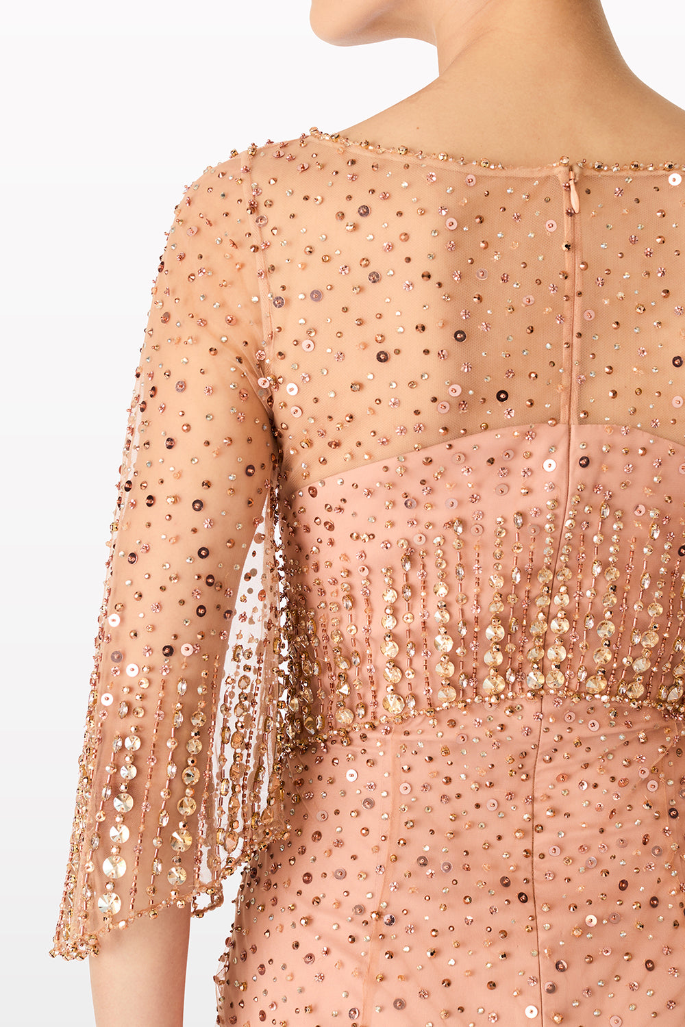 Kiya Beaded Crystal Gown