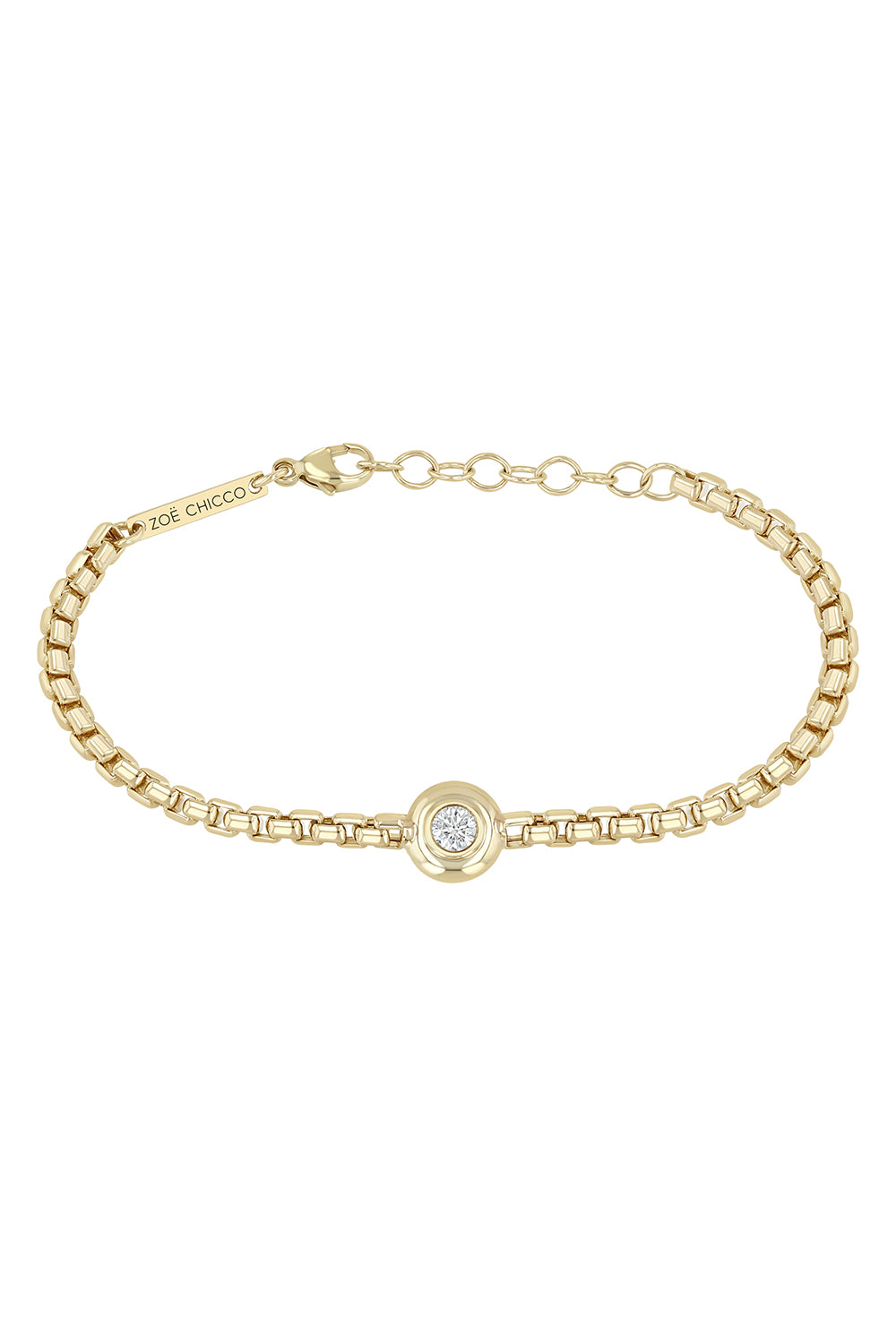 Diamond Box Chain Bracelet