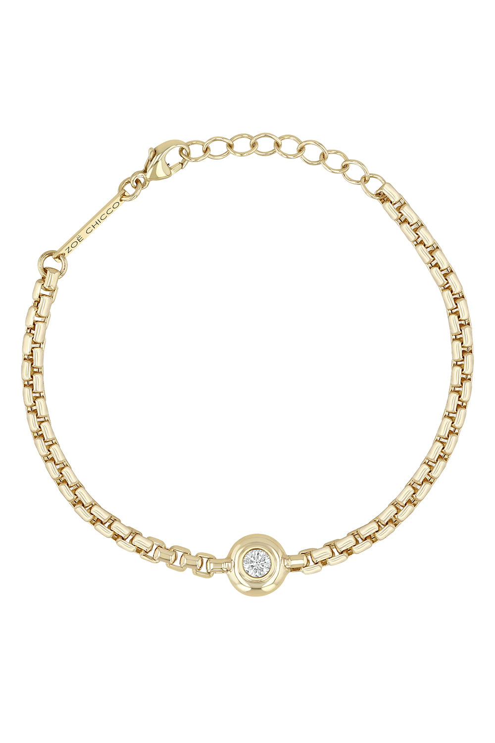 Diamond Box Chain Bracelet