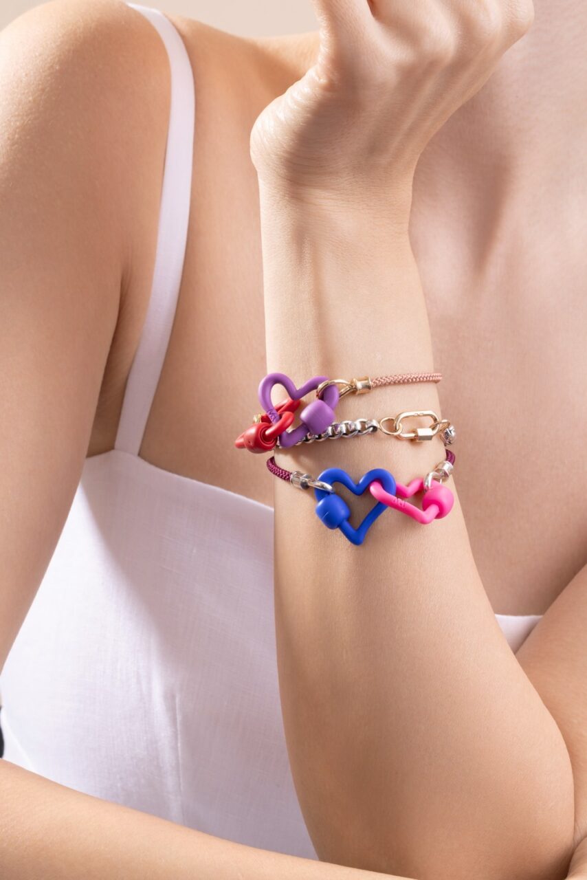 Freeform Heartlock - Red Balloon-RED-JEWELRYFINE JEWELPENDANT-MARLA AARON