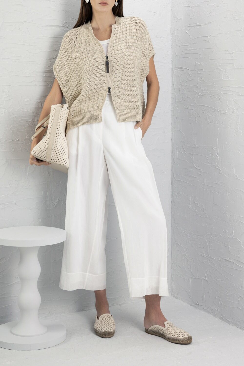 Relaxed Trouser-WHITE-38-CLOTHINGPANTCASUAL-BRUNELLO CUCINELLI