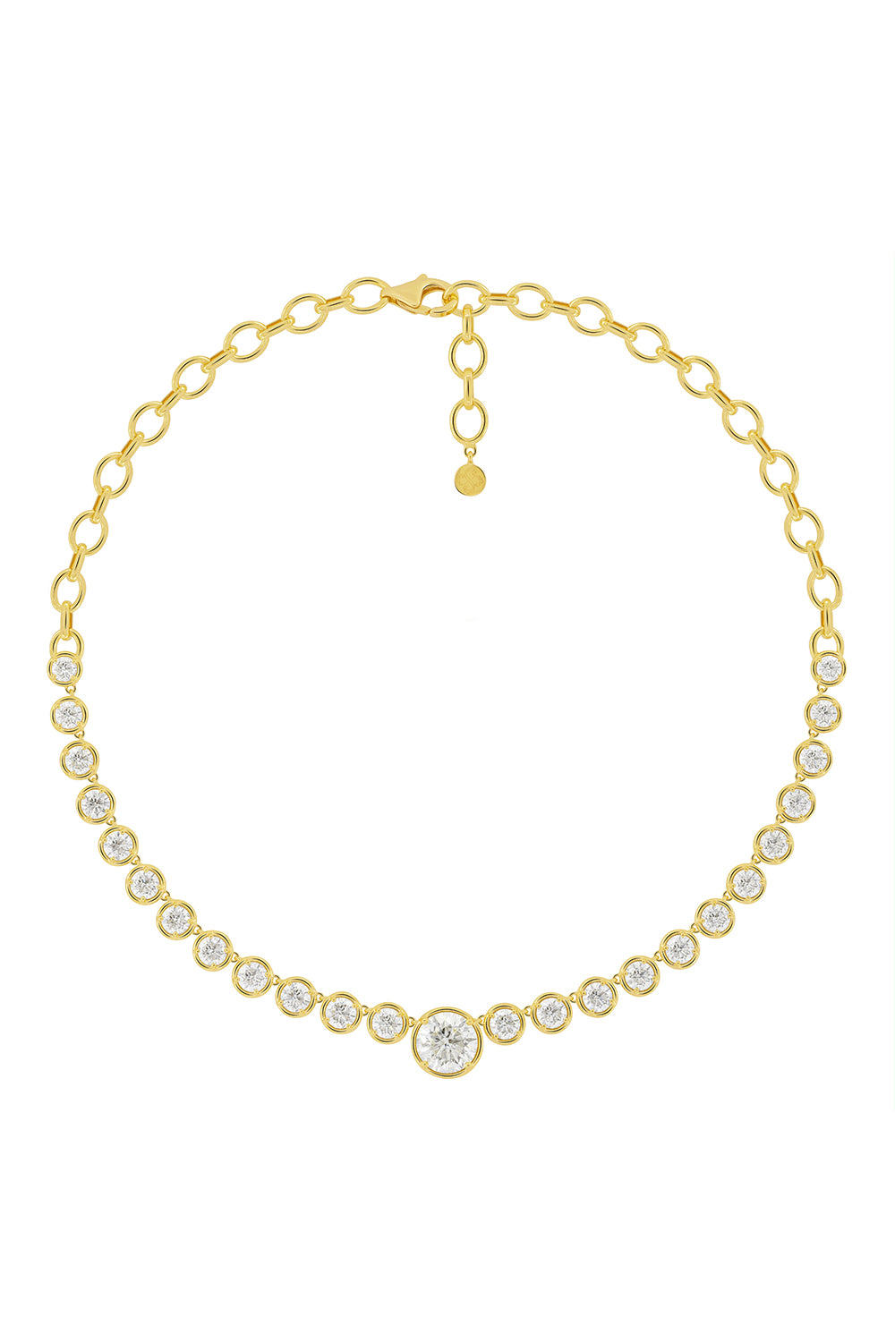Diamond Bezel Necklace
