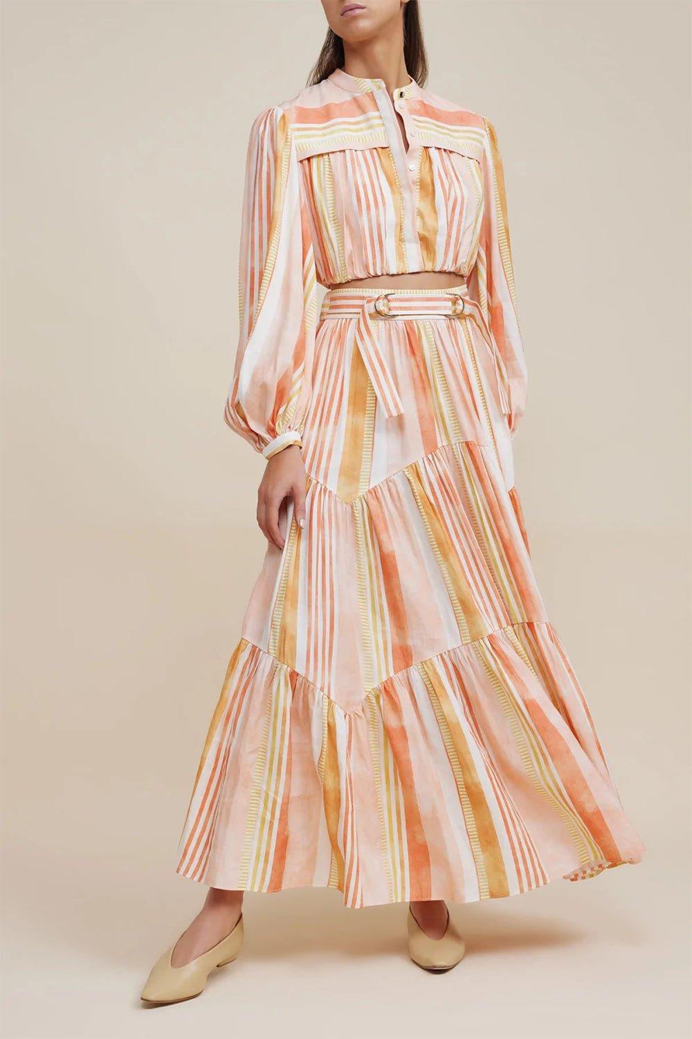 ACLER-Tunstall Stripe Skirt-