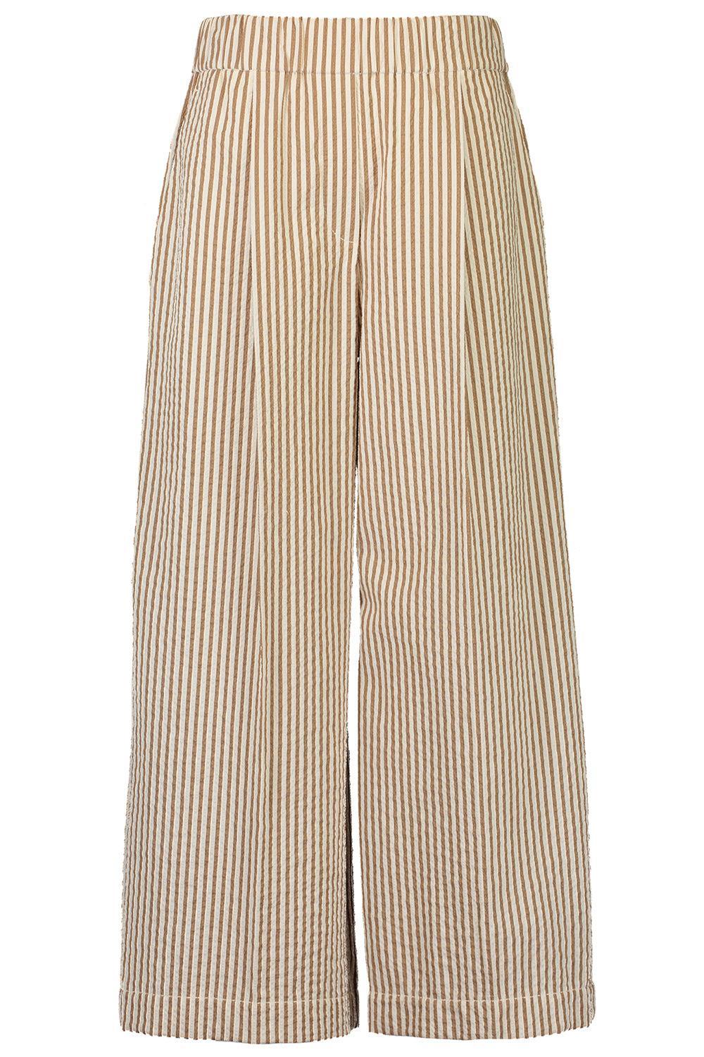 Stripe Elastic Waist Pant-STRIPE-38-CLOTHINGPANTCASUAL-BRUNELLO CUCINELLI