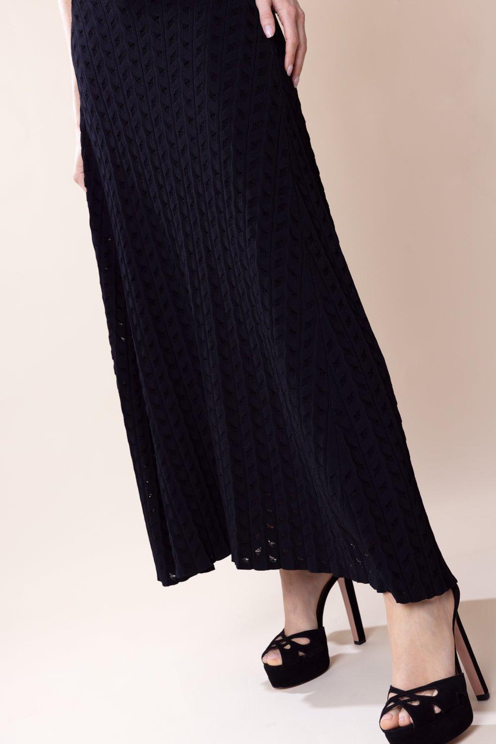 ADAM LIPPES-Bardot Dress-BLACK