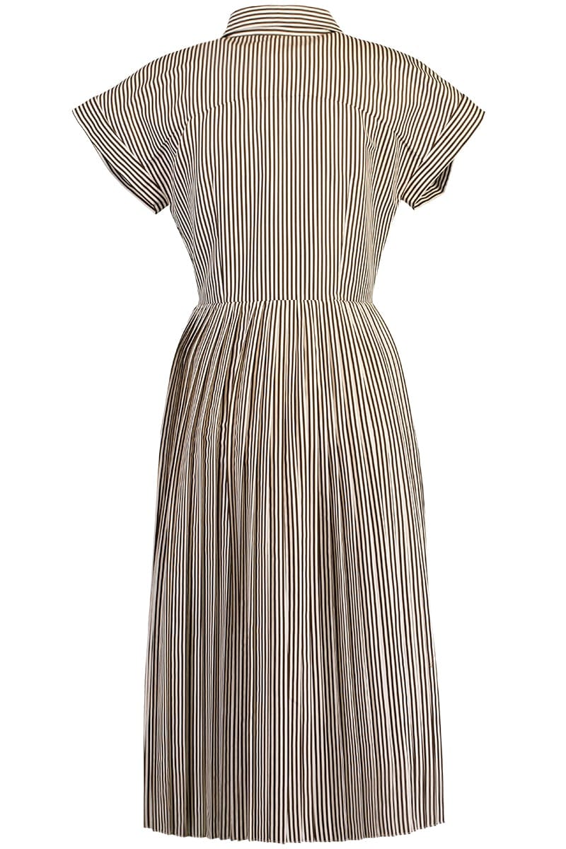 ADAM LIPPES-Pleated Poplin Dress-