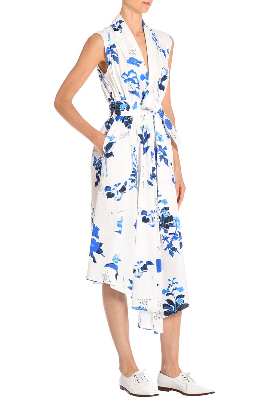 ADAM LIPPES-Sleeveless Poplin Dress-