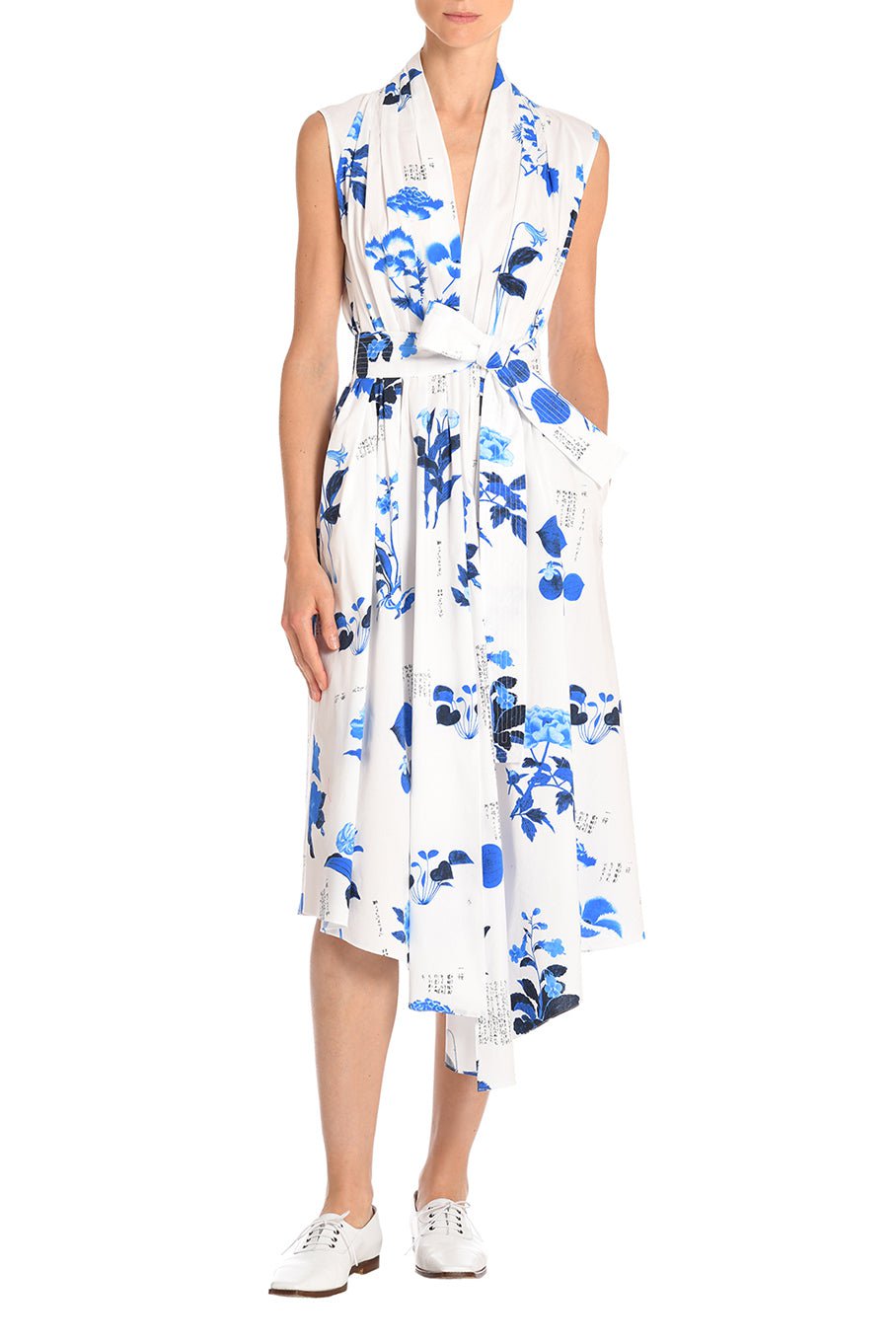 ADAM LIPPES-Sleeveless Poplin Dress-