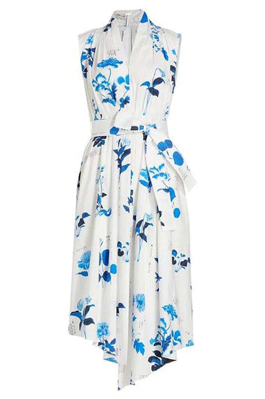 ADAM LIPPES-Sleeveless Poplin Dress-
