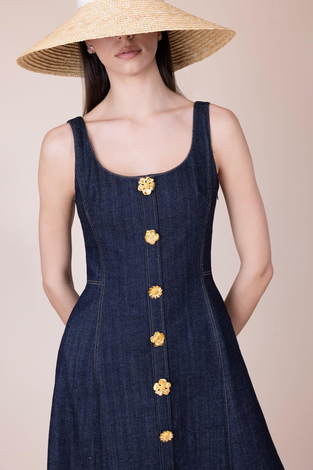 ADAM LIPPES-Button Placket Dress-