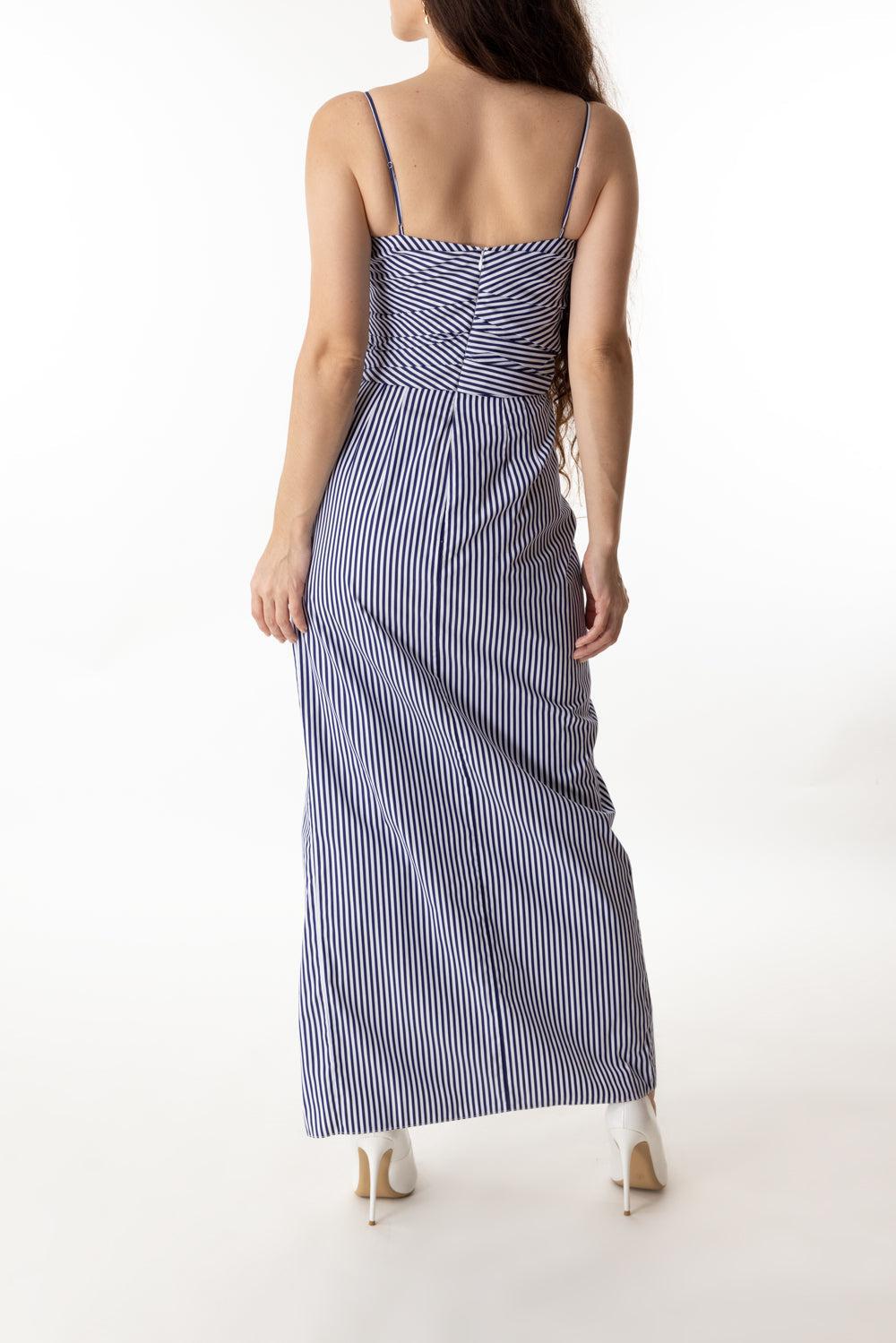 CARI DRESS-NVY/WHT-2-CLOTHINGDRESSCASUAL-ADAM LIPPES