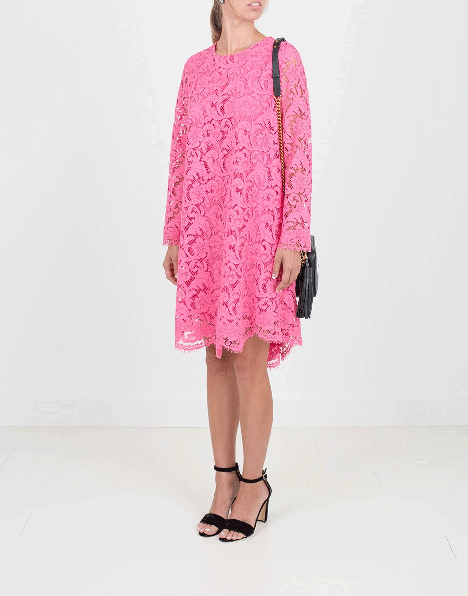 ADAM LIPPES-Corla Lace Trapeze Dress-