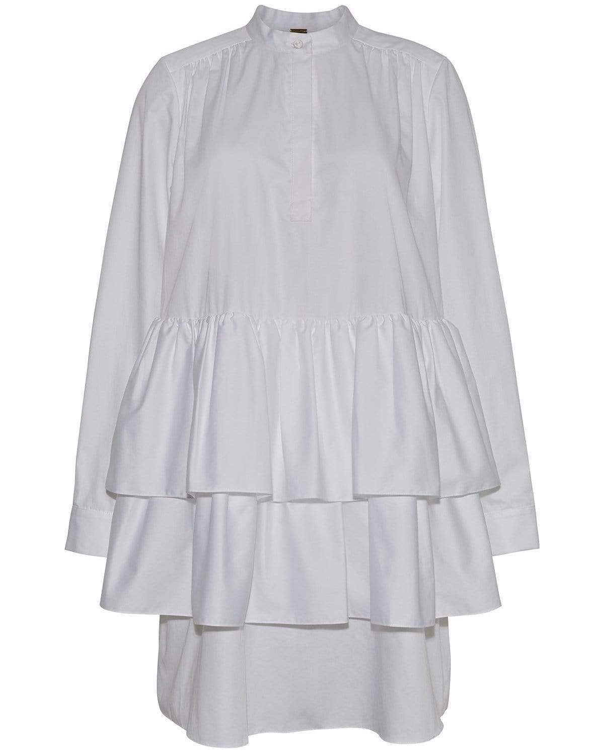 ADAM LIPPES-Tiered Ruffle Mini Dress-