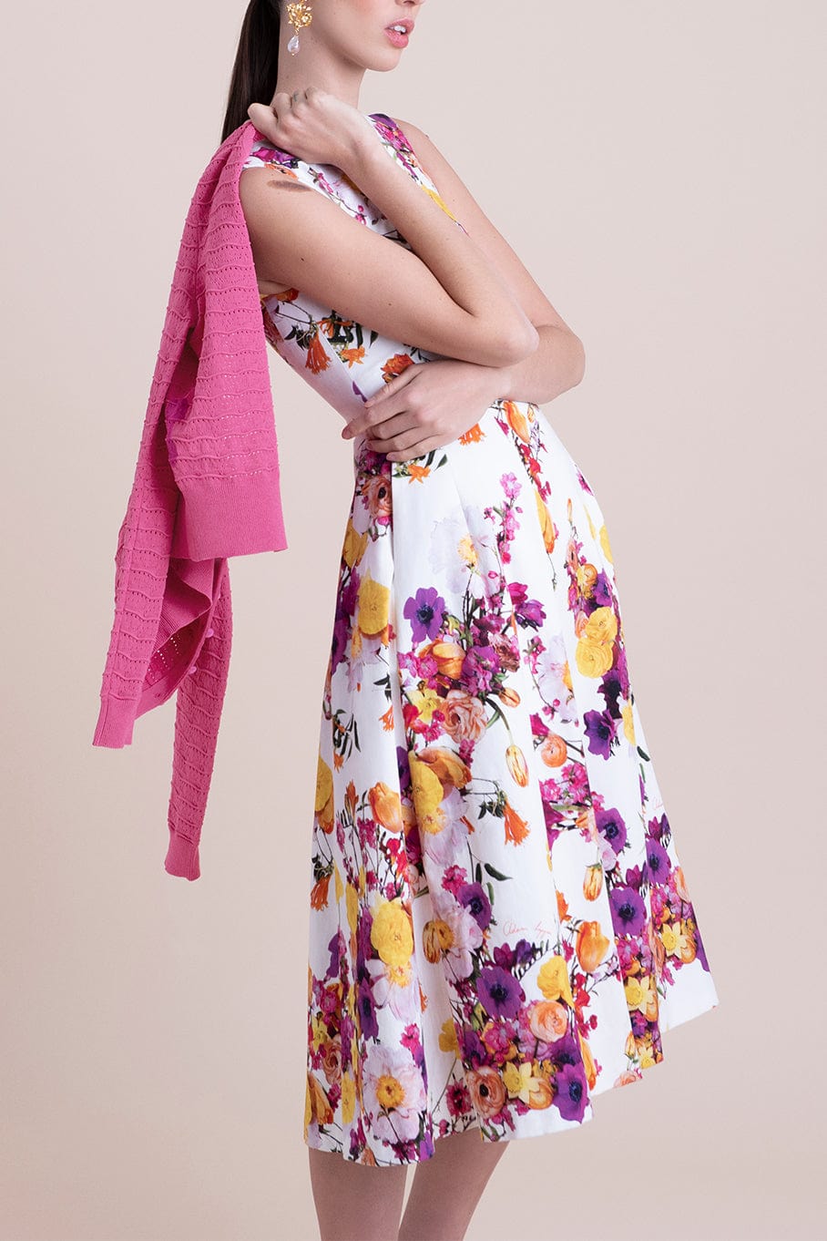 ADAM LIPPES-Fit And Flare Dress-